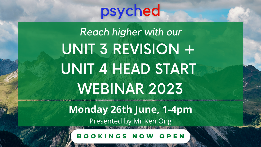Reach higher with our Unit 3 Revision + Unit 4 Head Start Webinar - bookings now open